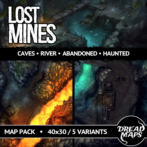 Games like Lost Mines TTRPG Battlemap