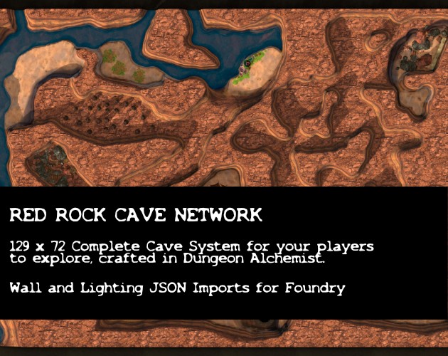 Games like Battle Maps: Red Rock Cave Network for DnD PF2E & other TTRPGs