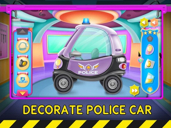 Cartoon Police Car Wash screenshot