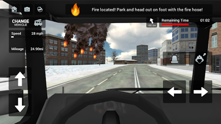 Fire Truck Rescue Simulator screenshot