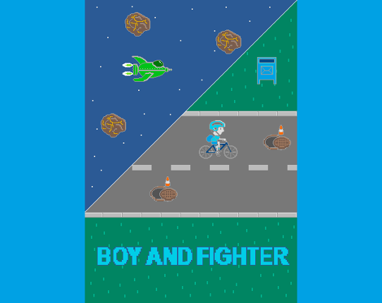 Boy and fighter Image