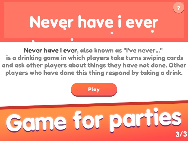 Games like Never have I ever