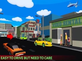 Insane Car Taxi Drive 3D Image