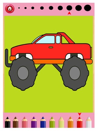 Vehicles Cars Coloring Painting Book Game screenshot