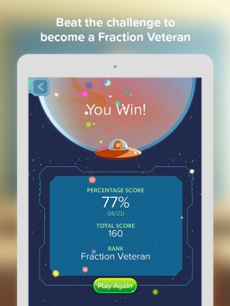 Zap Zap Fractions : Virtual Fraction Tutor screenshot