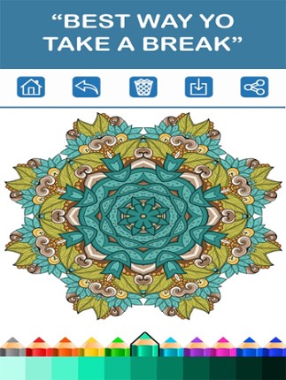 Adult Coloring Book - Free Mandala Color Therapy & screenshot