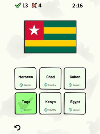 Countries of Africa Quiz screenshot
