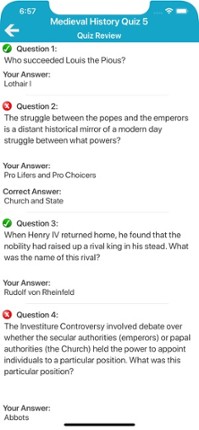 Medieval History Quiz screenshot