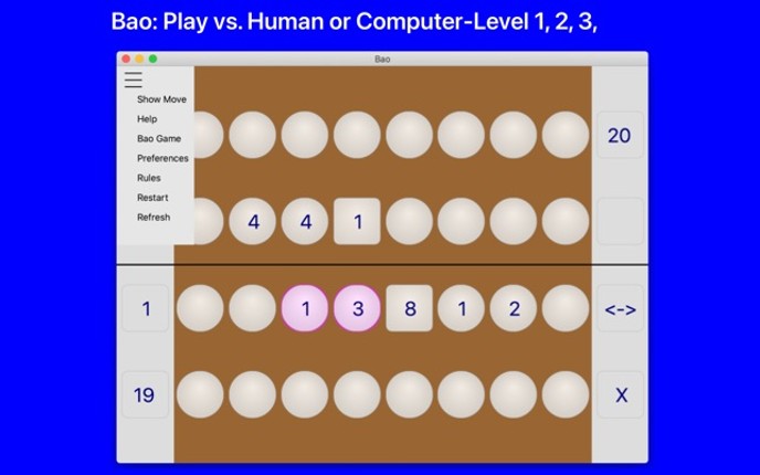 Bao Electronic Board Game screenshot