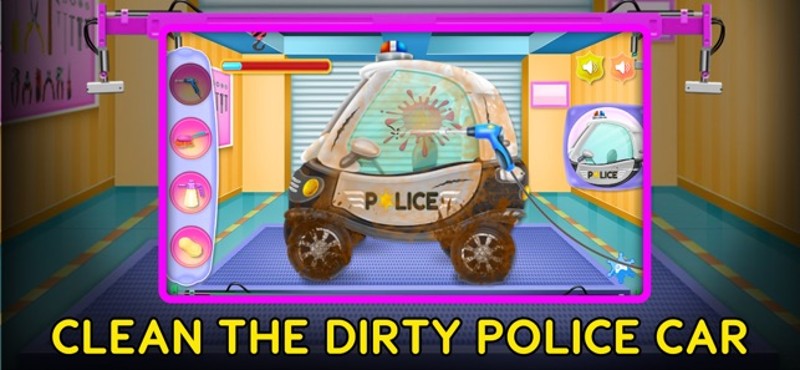 Cartoon Police Car Wash screenshot
