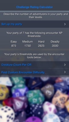 Encounter Challenge Calc screenshot