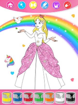 Princess Coloring Book & Games Image