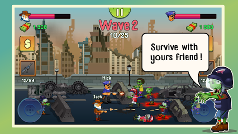 Two guys & Zombies: Hotseat screenshot