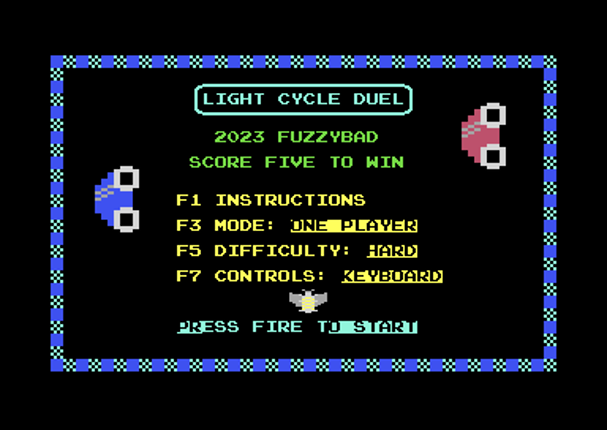 C64 Light Cycle Duel Game Cover