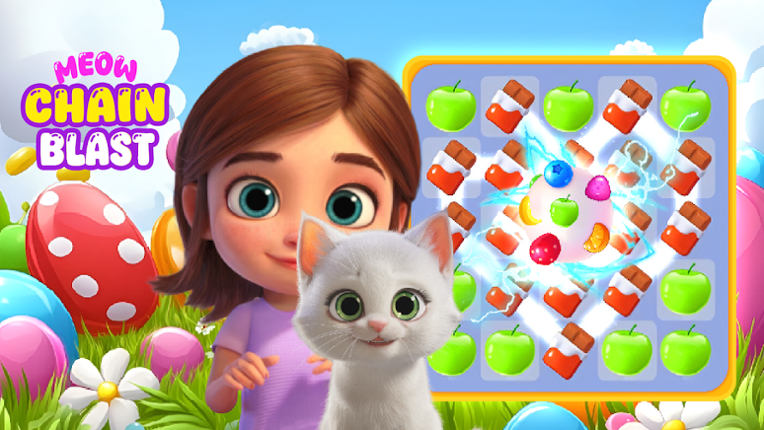 Meow Chain Blast: Link Match Image