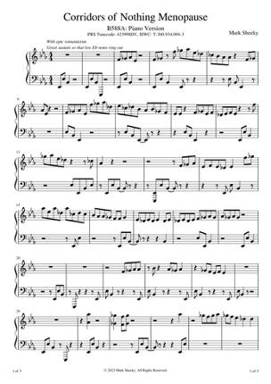 Sheet Music & Lyrics: Cycles & Shadows Image