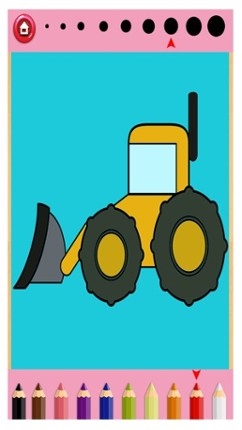 Vehicles Cars Coloring Painting Book Game screenshot