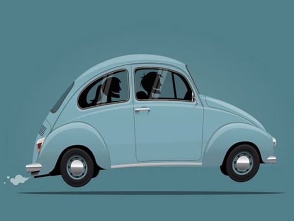 Vintage Sports Car Difference Image