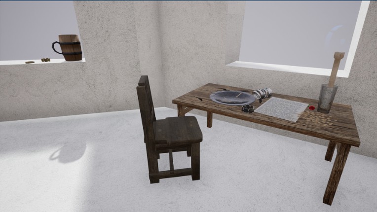 Bus stop in the fog screenshot