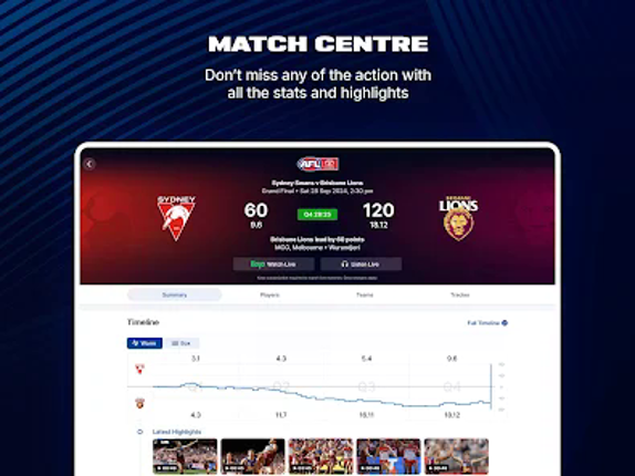 AFL Live Official App screenshot