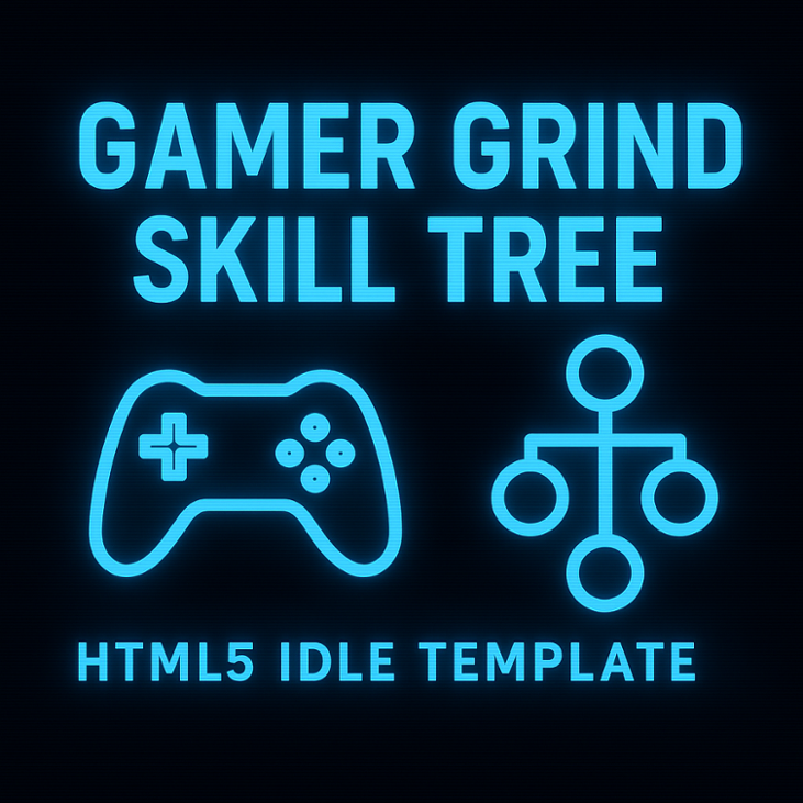 Games like Gamer Grind Skill Tree – HTML5 Idle Template (Ranked Climb Engine)
