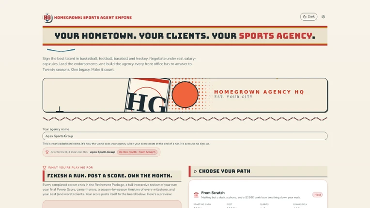 Homegrown: Sports Agent Empire Image