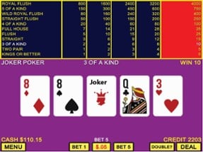 Joker's Wild Video Poker Casino Image