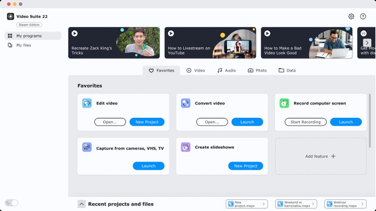 Movavi Video Suite 2022 Steam Edition - Video Making Software: Video Editor Plus, Screen Recorder and Video Converter Premium screenshot