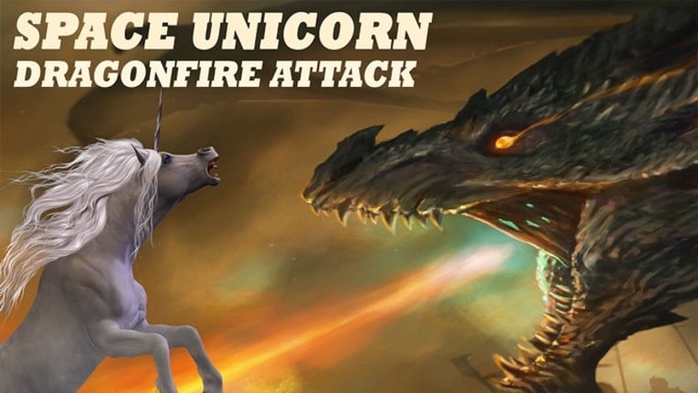 Space Unicorn Dragonfire Attack - Deadly Wyvern Dragons Alicorn Hunt 3D Image