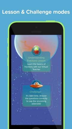 Zap Zap Fractions : Virtual Fraction Tutor screenshot