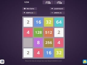 1234 - Number tiles merge puzzle game free Image