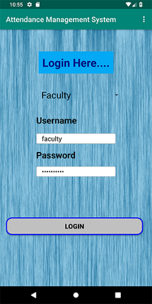 Attendance Management System screenshot