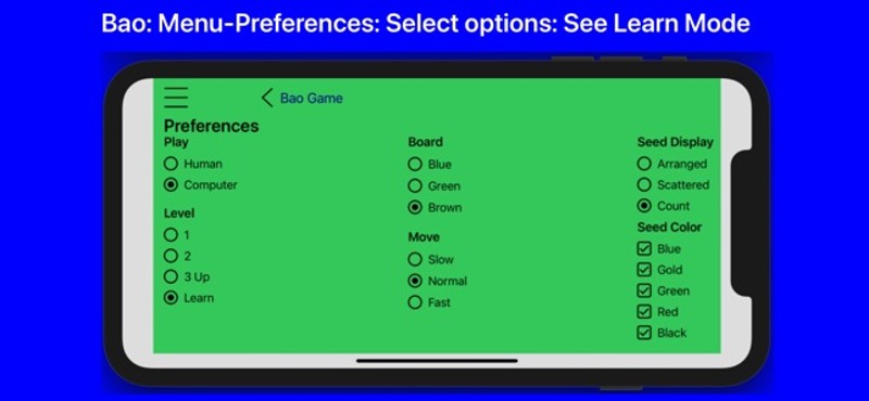 Bao Electronic Board Game screenshot