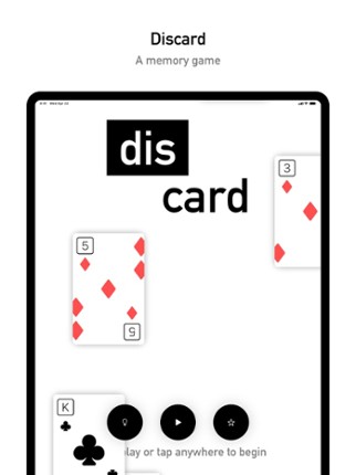 Discard - A Memory Game screenshot