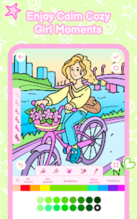 Cozy Girl Life: Coloring Book screenshot