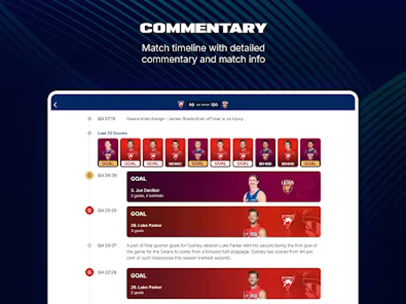 AFL Live Official App screenshot