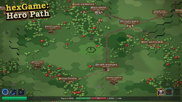 hexGame: Hero Path Image
