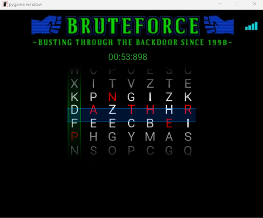 Remake of BruteForce Hack Game Cover