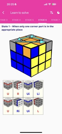 Rubik's Cube Solver &amp; Tutorial screenshot