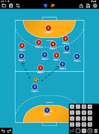 Coach Tactic Board: Handball screenshot