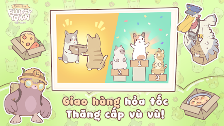 Cats&Soup:Fluffy Town Việt Nam screenshot