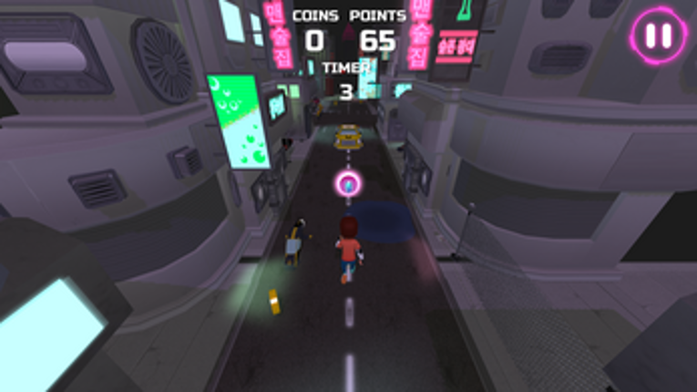Neon City Endless Runner screenshot