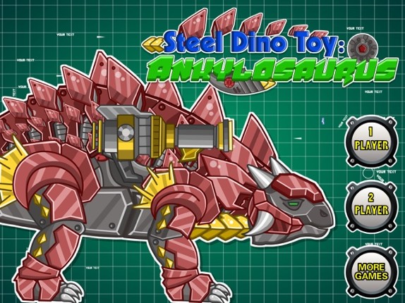 Steel Dino Toy:Mechanic Ankylosaurus-2 player game Image