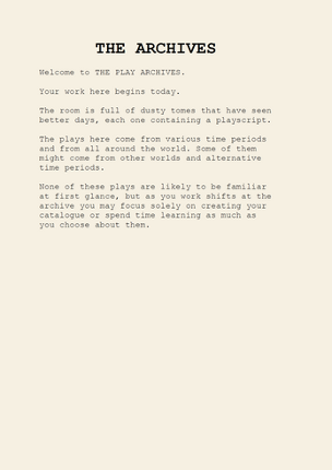 The Play Archives Image