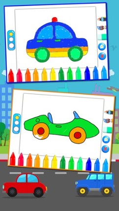 Cars Connect the Dots and Coloring Book free screenshot