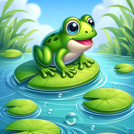 Frog Jumping Image