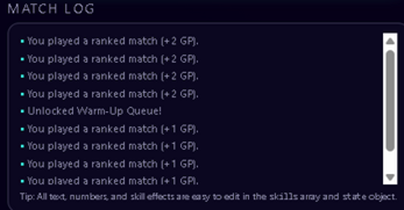 Gamer Grind Skill Tree – HTML5 Idle Template (Ranked Climb Engine) screenshot