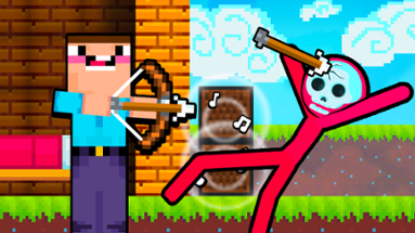 Noob Archer vs Stickman Zombie Image