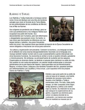 Shadows of Mordor - GDD - Enemies screenshot