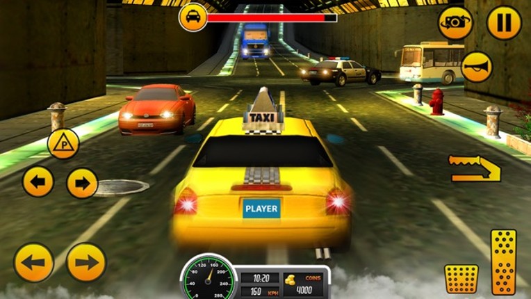 Taxi Driver 3D-Extreme Taxi driving & parking game screenshot